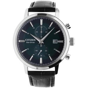 Citizen Heren Citizen solar herenhorloge CA7069-24X - Horloge - Leer - Zwart - 42 mm
