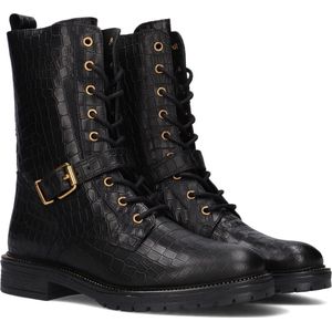 Omoda Lpdungaball-38 Veterboots - Laarzen Met Veters - Dames - Zwart - Maat 37