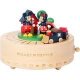 Disney Muziekdoos Mickey En Minnie Wooderful Life 14 Cm Hout