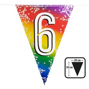Boland - Folievlaggenlijn '6' Multi - Regenboog - Regenboog