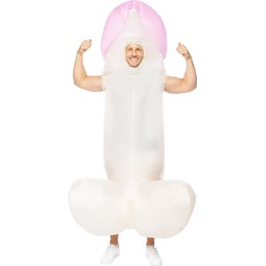 FUNIDELIA Opblaasbare Penis Kostuum voor volwassenen - One Size