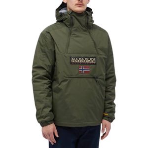 Napapijri Northfarer 2.0 Anorak Heren Winterjas - Waterdicht - Khaki Groen - Maat M