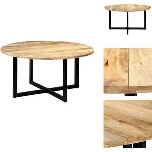 vidaXL Eettafel - Eettafels - Eetkamertafel - Eetkamertafels - Eettafel 150x73 cm massief mangohout