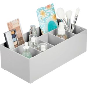 cosmetica-organizer, opbergdoos met zes vakken, voor make-up, nagellak en beautyproducten, de ideale opbergdoos, enkel