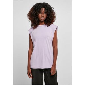 Urban Classics - Modal Padded Shoulder Mouwloze top - L - Paars