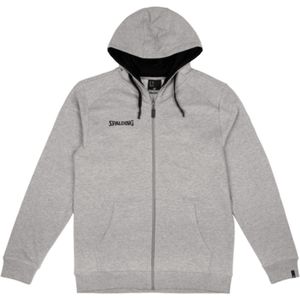 Spalding Flow Zipper Sweater Met Kap Kinderen - Grijs Gemeleerd | Maat: 152