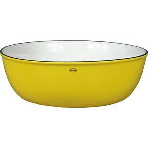 CABANAZ - schaal, keramiek, LOW BOWL, 1750 ml, geel