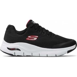 Skechers Arch Fit Black Red Wandelsneakers Heren