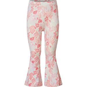 Noppies Girls Legging Enola flared fit all over print Meisjes Legging - Whitecap Gray - Maat 134