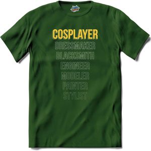 Let's craft that - Cosplay, naaien en knutselen kleding - T-Shirt - Unisex - Bottle Groen - Maat XL