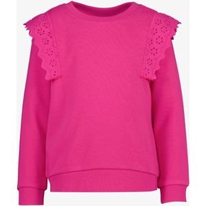 TwoDay meisjes trui met schouderdetails - Roze - Maat 98/104
