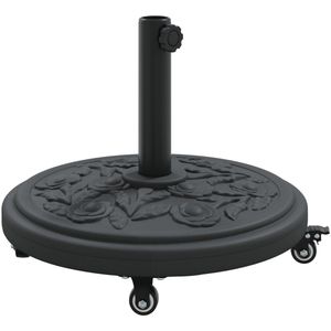 vidaXL - Parasolvoet - met - Wielen - voor - Ø38-48 - mm - Stangen - 13 - kg - Rond