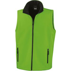 Bodywarmer Heren S Result Mouwloos Vivid Green / Black 100% Polyester