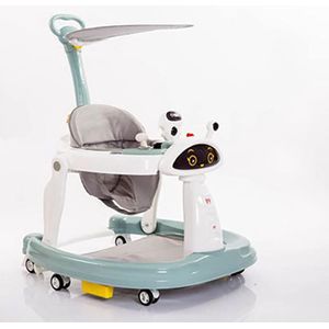 Baby Jumper Speelgoed - Kinderspeelgoed 1 & 2 Jaar - Loopwagen - Walker - Bouncer - Turquoise