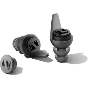 Herbruikbare gehoorbescherming met 2 verwisselbare filters - Hoogwaardig geluid op veilig volume - Zwart - SoundProtex-oordoppen Earplugs