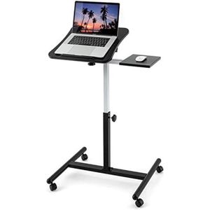 Laptoptafel Op Wielen - Bijzettafel Op Wielen - Laptoptafel Op Wielen Verstelbaar - Bedtafeltje Met Wielen - Bedleestafel