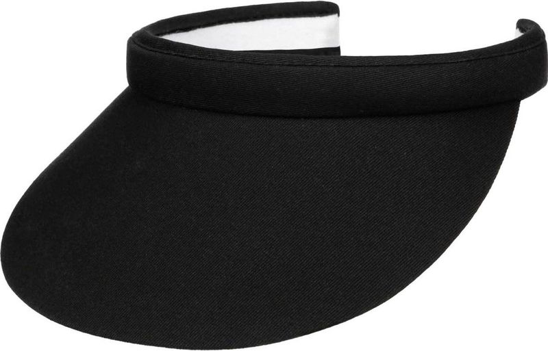 Dames visor met klep - Sport Cap voor golf en tennis - Zwart