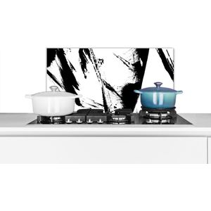 Spatscherm keuken - Verf - Abstract - Lijnen - Spatwand - Keuken - 60x30 cm - Achterwand keuken