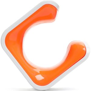 Clug MTB Fiets Clip voor de muur - Wit/Oranje