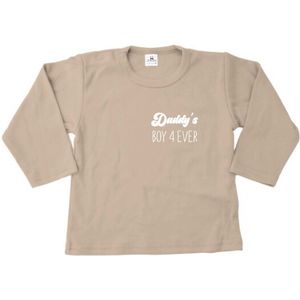 Shirt kind-vaderdag-boy 4ever-beige-Maat 92