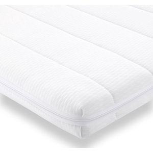 Easy Bedden Topmatras - 180x190 - Topper HR Koudschuim - Medium hardheid - Hybrid - Topdekmatras - circa 7 cm - Afritsbaar Wasbaar Tijk - Orthopedisch - Anti-allergisch - Topper Hotel XL - Anti Bacterieel - CertiPUR® en Oekotex gecertificeerd