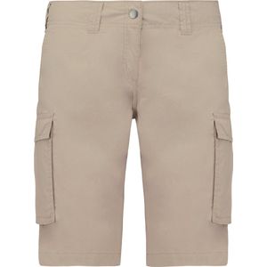 Bermuda/Short Dames 44 NL (46 FR) Kariban Beige 100% Katoen