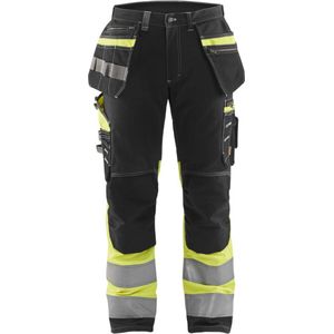 Blaklader High Vis werkbroek met stretch 1794-1370 - Zwart/High Vis Geel - C58