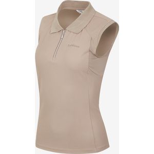 LeMieux Mouwloze Sport Polo - maat 38 - mink