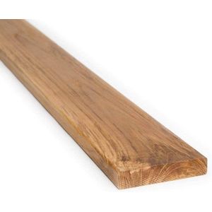 Hardydeck© - teak houten planken 21mm dik x 80mm breed x lengte 195cm - prijs incl bezorging