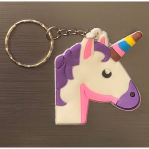 Eenhoorn sleutelhanger / Unicorn sleutelhanger / 4cm /// Schattige leuke en stevige UNICORN EENHOORN sleutelhanger