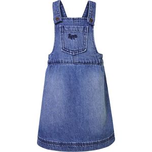 Noppies Girls Dress Evans sleeveless Meisjes Jurk - Medium Blue Wash - Maat 122