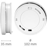 Alecto SA-110 DUO Rookmelder - 10 jaar batterij - Voldoet aan Europese norm EN14604 - 2 stuks