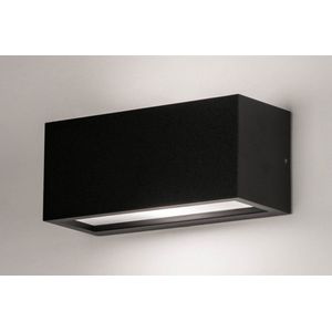 Lumidora Wandlamp 73740 - Voor buiten - LEVY - E27 - Zwart - Kunststof - Buitenlamp - IP54