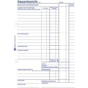 Avery-Zweckform Kasverslagformulier 305 DIN A5 Wit Aantal paginas: 50 Zelfkopiërend: Nee