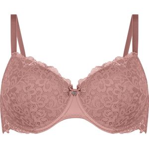 Hunkemöller Dames Lingerie Voorgevormde beugel bh Marine - Roze - maat B90