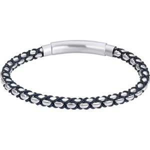 iXXXi Men-Eddie-Zilverkleurig Mat-Heren Armband