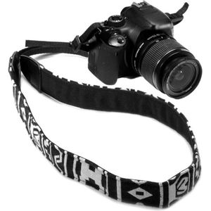 camerariem  Nek Strap Band  DSLR / Nikon / Canon / Sony VintageZWART