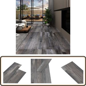 vidaXL Zelfklevende PVC Vloerplanken 5,21 m² Pvc Vloeren - Pvc Vloerplanken - Laminaat Look - Industrieel Design - Vinyl Vloer