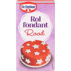 Dr. Oetker Rolfondant - Rood - 200gr