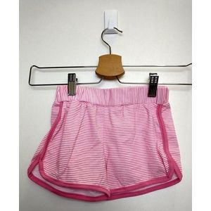 Meisjes korte broek Happy roze wit Maat 134/140