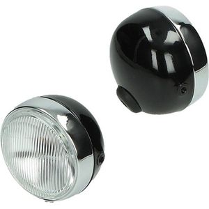 koplamp rond maxi zwart glans DMP