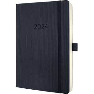 Sigel agenda 2024 - Conceptum - A5 - softcover - dagoverzicht - zwart - SI-C2420