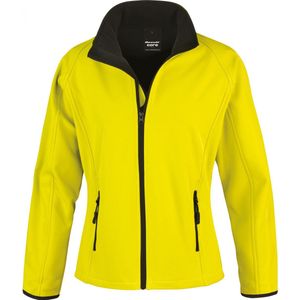 Result Women´s Printable Soft Shell Jacket RT231F - Yellow/Black - M