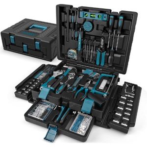 Gereedschapskoffer - Gevuld - 379-Delig - Complete Set Voor Huis & Auto - Met Lade