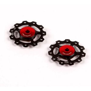 CEMA Derailleurwieltjes ALU 9/10/11V RVS zwart