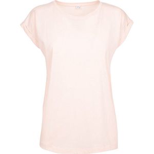 Build your Brand Ladies´ Extended Shoulder Tee BY021 - Pink - XL