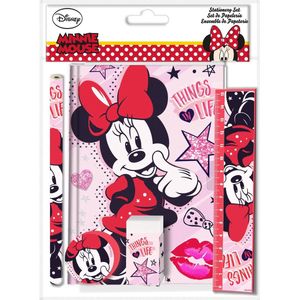 Disney Schoolspullen Minnie Mouse Meisjes Roze/rood 5-delig