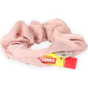 Lajetti - Scrunchie Roze met Rits - Zakje - Verstop Scrunchie - Haarelastiek Haaraccessoire