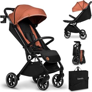 Lionelo Buggy Cloe - Kinderwagen Premium + - tot 22 kg - verstelbare rugleuning - 5-punts veiligheidsgordels - grote zwenkwielen - klamboe - bekerhouder - lichtgewicht - compact - waterdicht