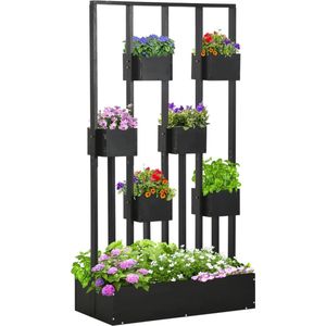 Plantenstandaard - Bloemenstandaard - Plantenzuil - Plantenrek - Bloembakken voor buiten - 90 x 45 x 170 cm